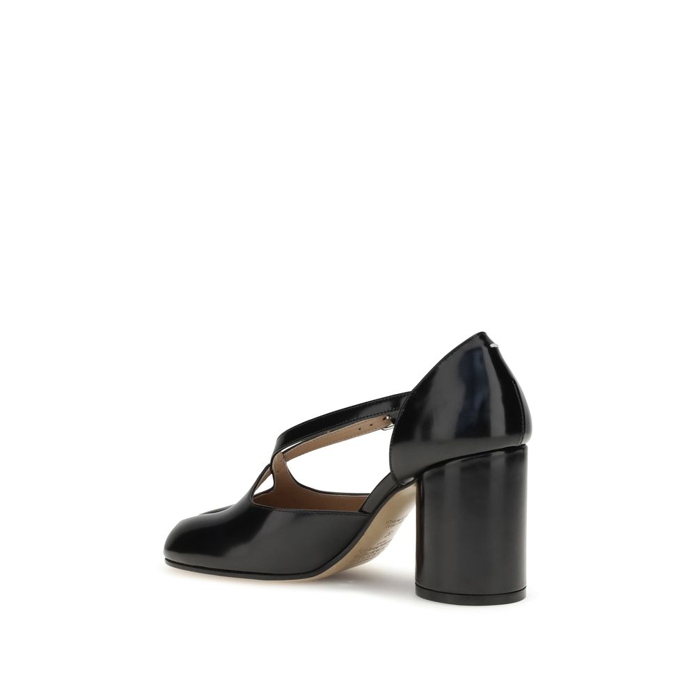 Black Calf Leather Bos Taurus High Heel Pumps