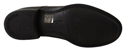 Black Lace Up Leather Men Formal Derby Shoes