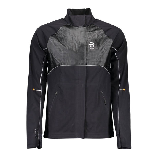 Black Polyester Men Jacket