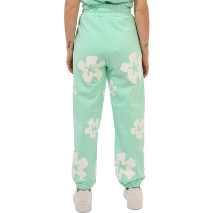 Green Cotton Women Sweatpant