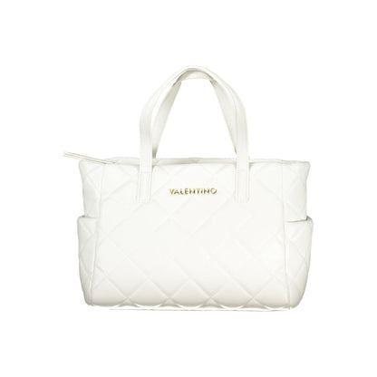 Bianco Polyurethane Women Handbag