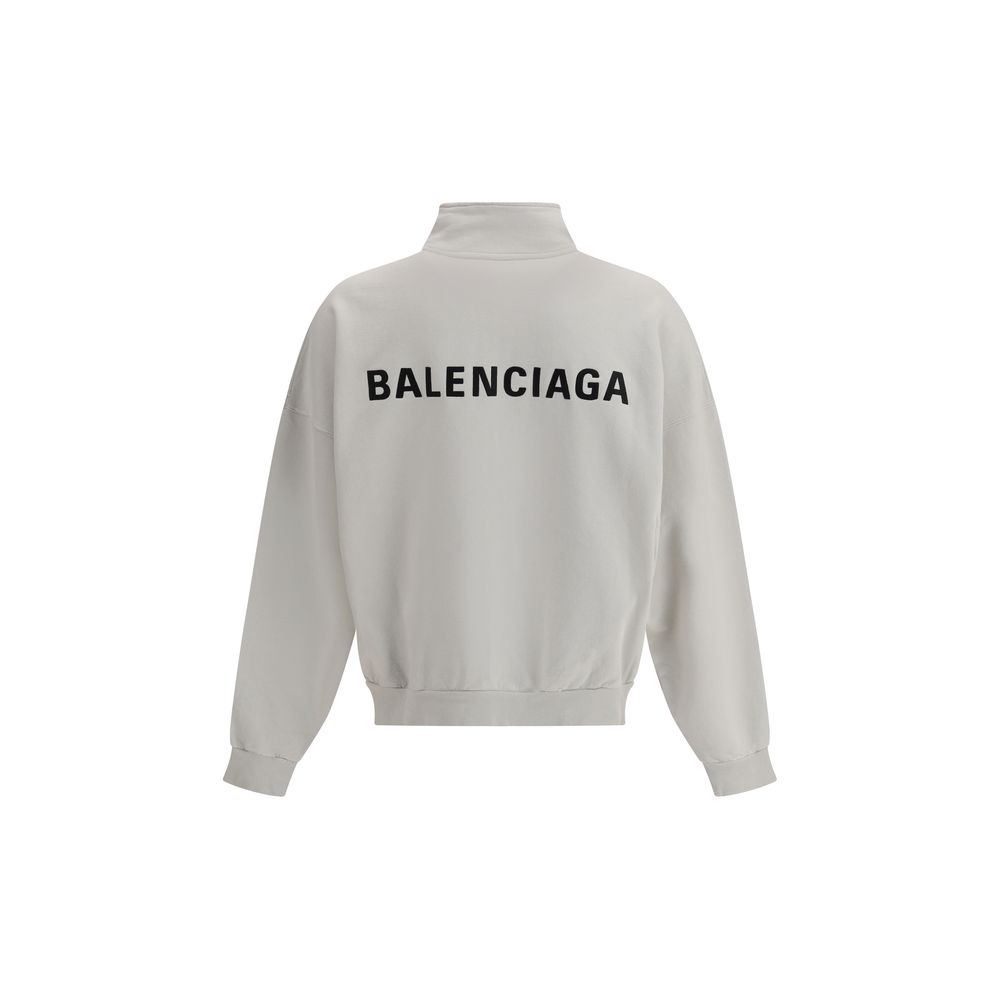 White Cotton Sweatshirt