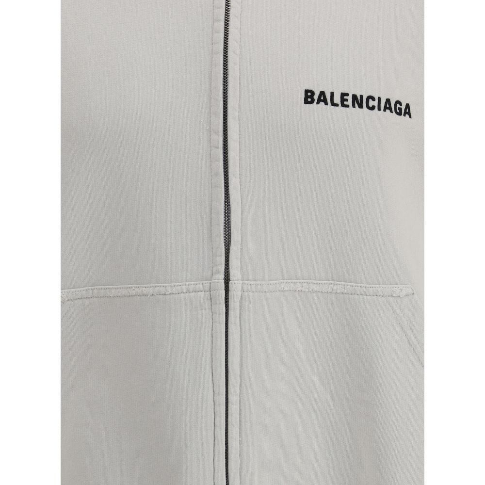 White Cotton Sweatshirt