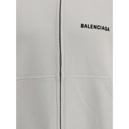 White Cotton Sweatshirt