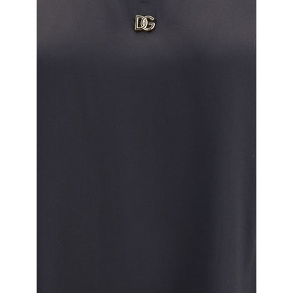 Black Silk Top