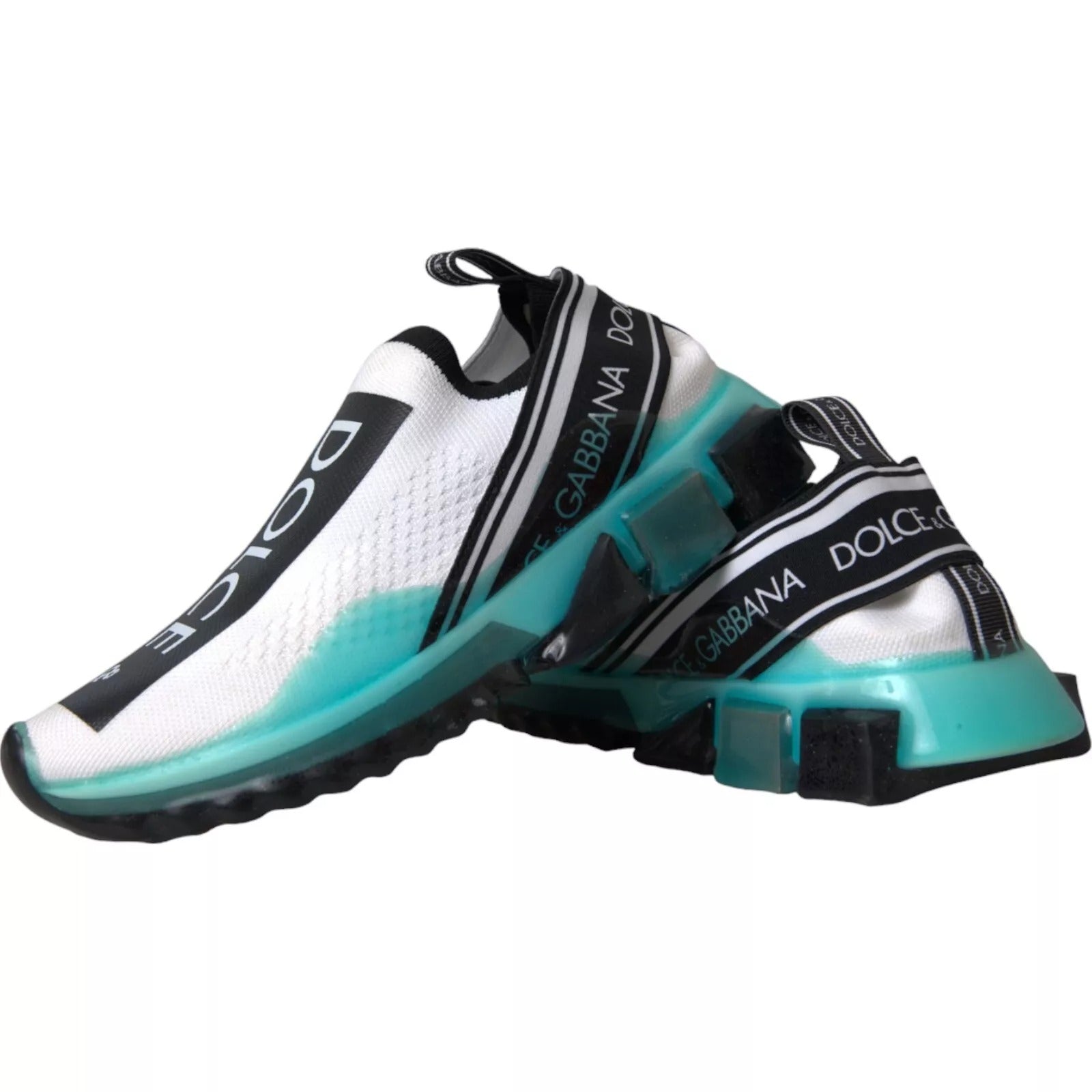 Black White Blue Slip On Sorrento Sneakers