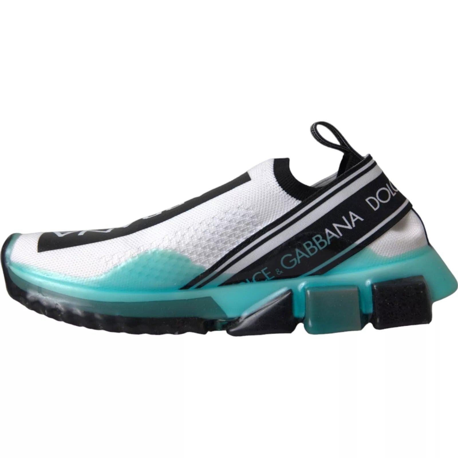 Black White Blue Slip On Sorrento Sneakers