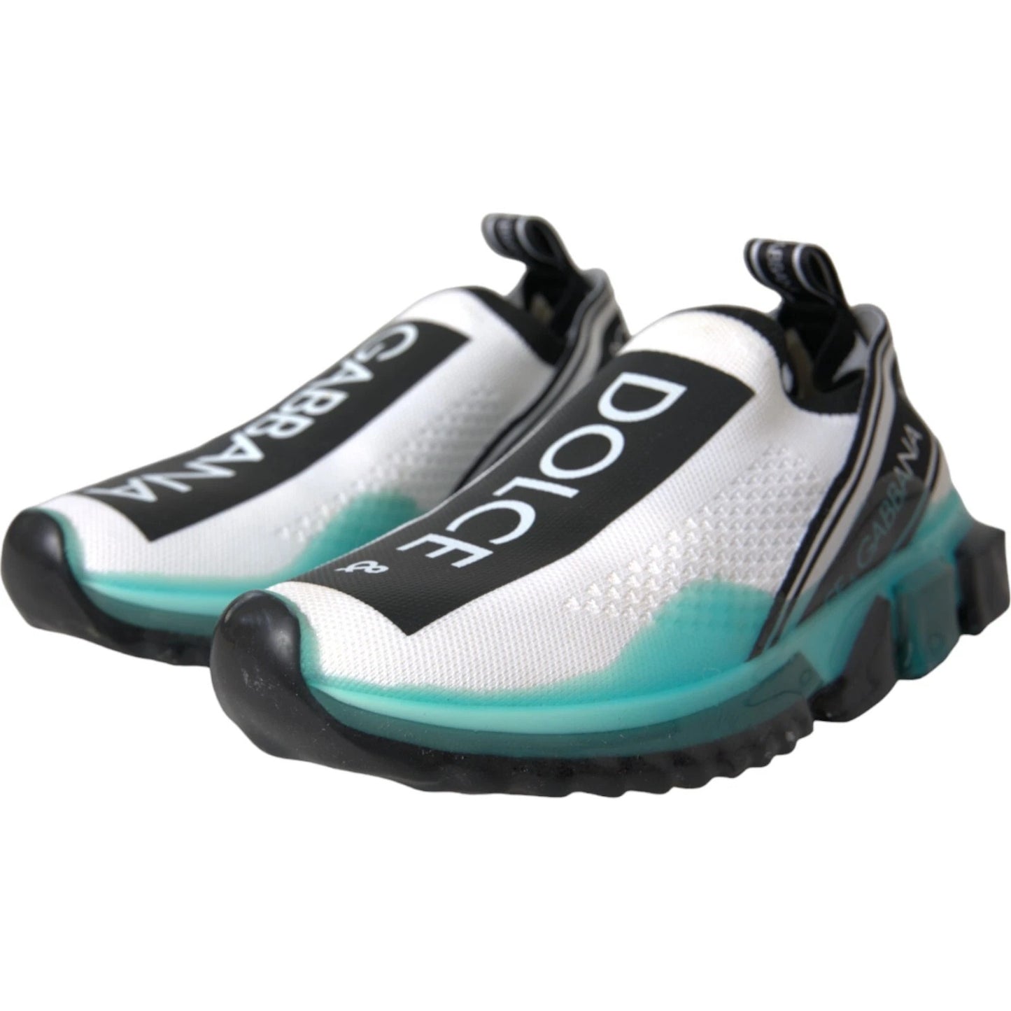 Black White Blue Slip On Sorrento Sneakers