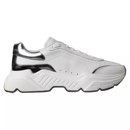 White Silver Leather Sport DAYMASTER Sneakers