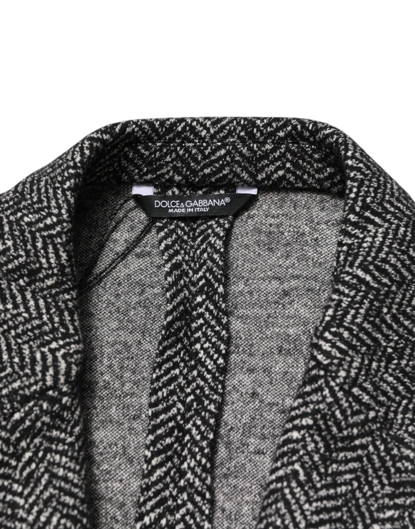 Black White Double Breasted Men Suit Blazer