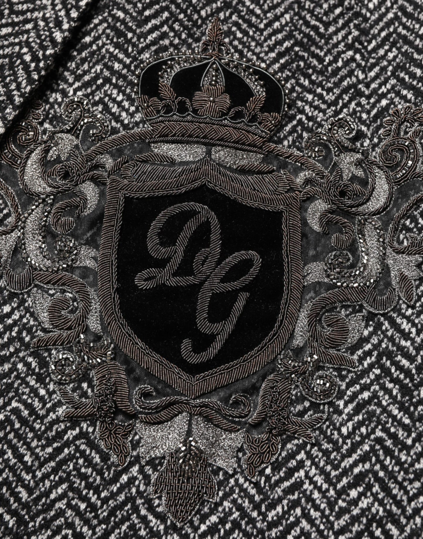 Black White Double Breasted Men Suit Blazer