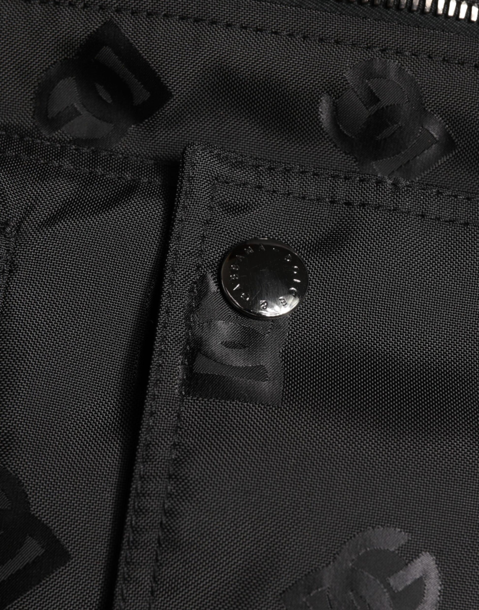 Black Cargo Windbraker Logo Mania Jacket