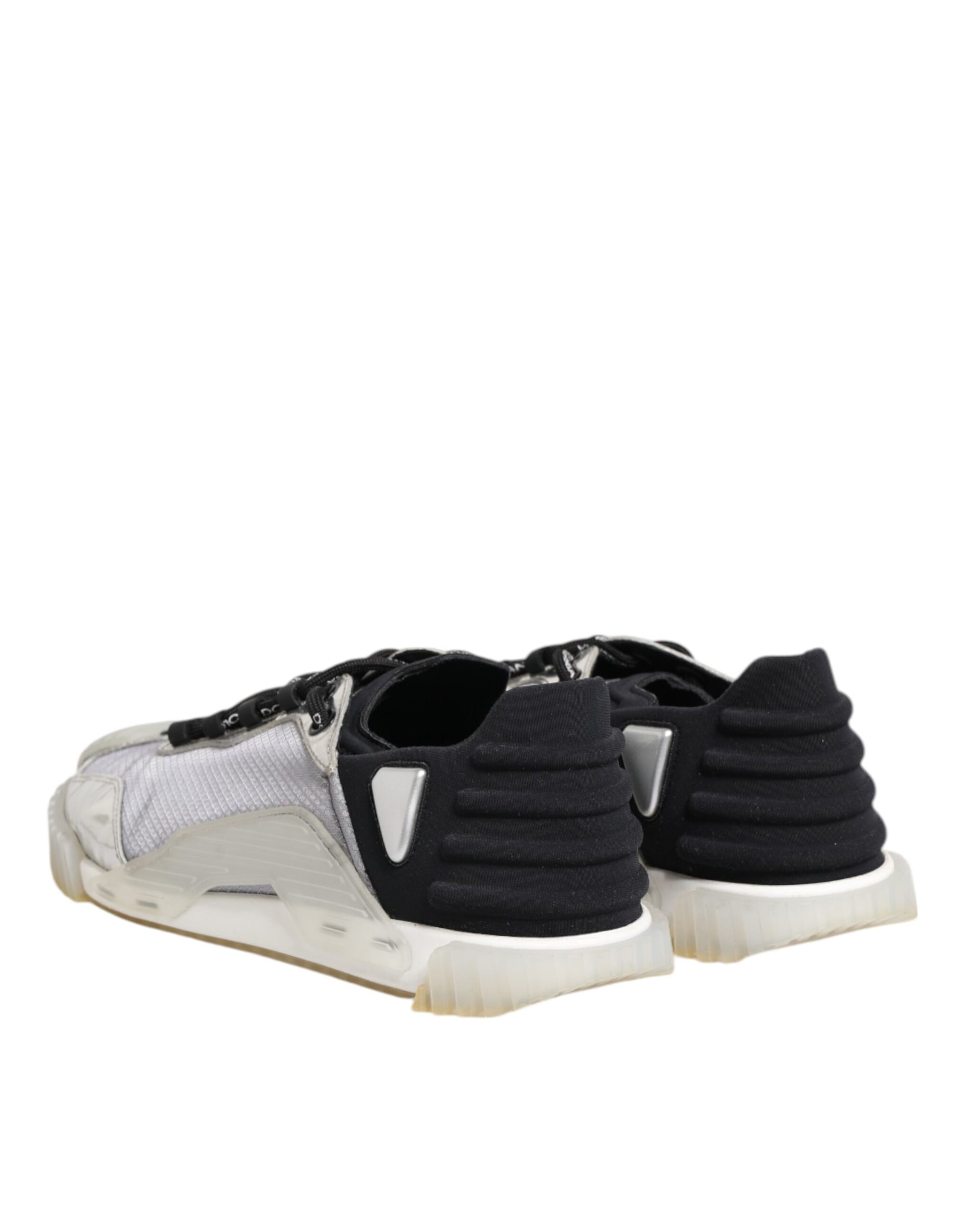 Black Silver NS1 Men Low Top Sneakers Shoes