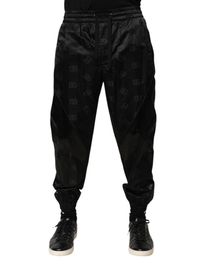 Black Logo DG Print Men Jogger Sweatpants Pants