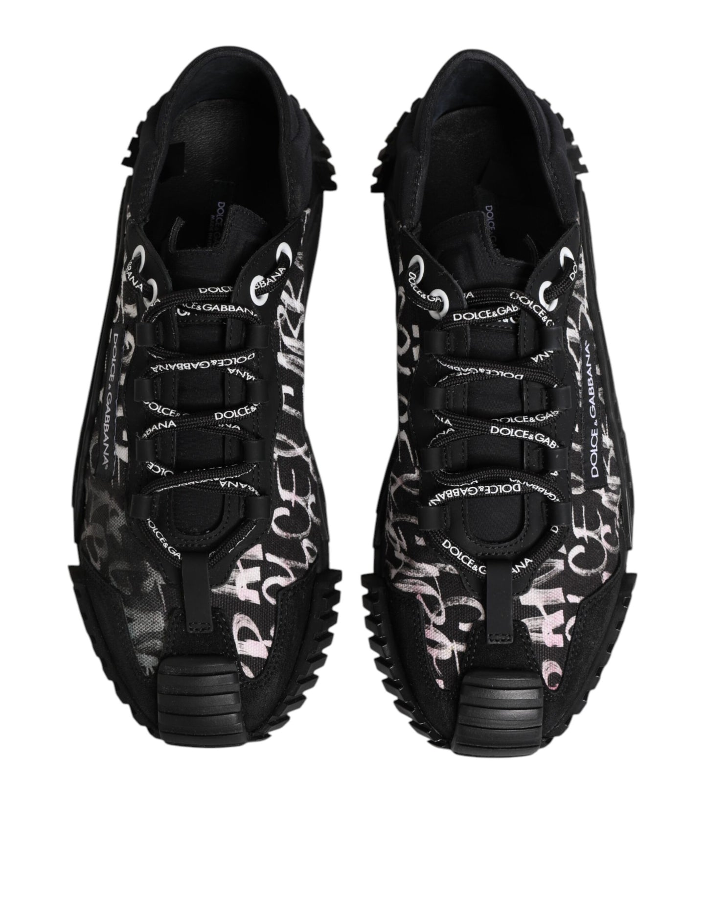 Black White NS1 Lace Up Low Top Sneakers Shoes
