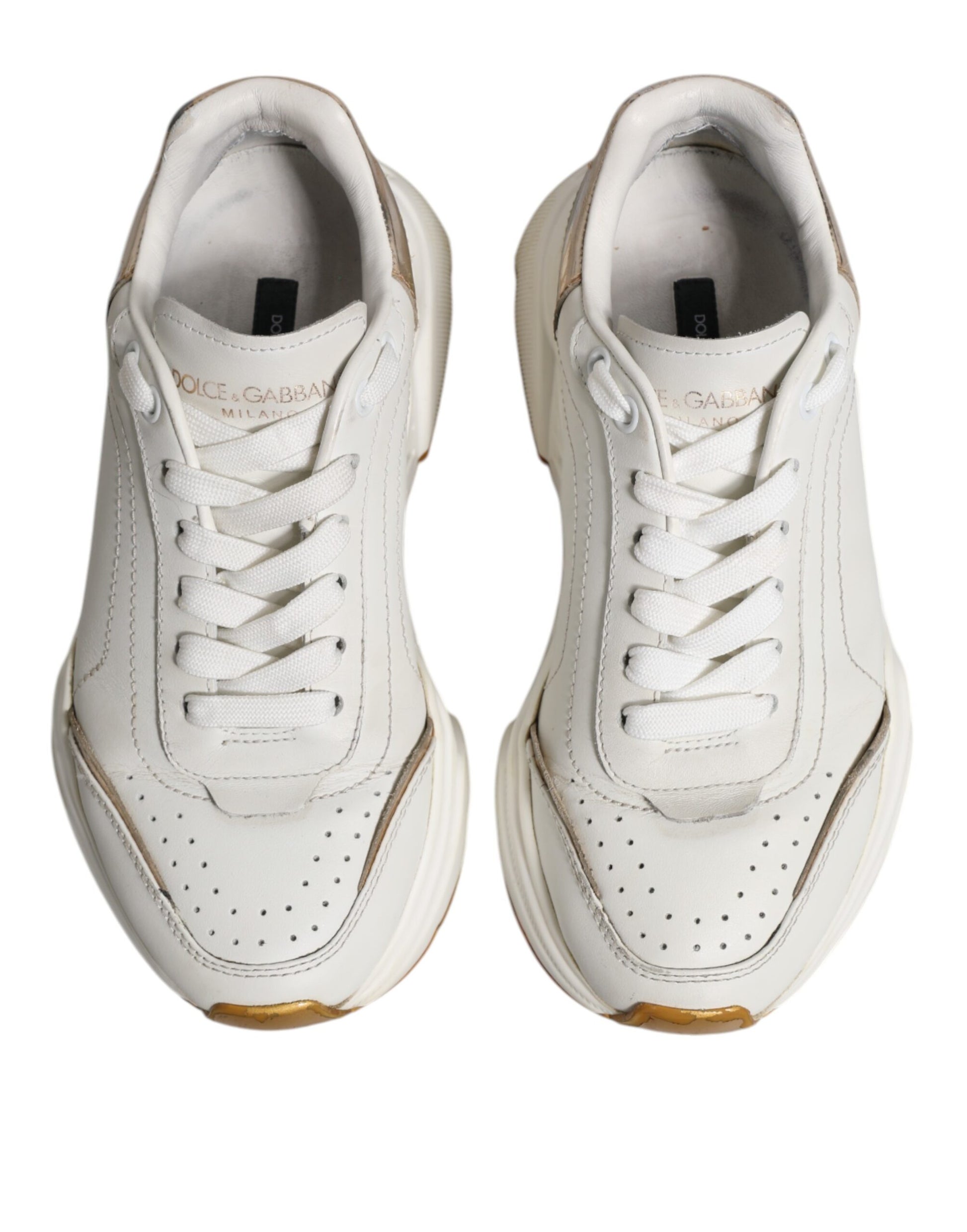 White Gold Daymaster Low Top Sneakers Shoes