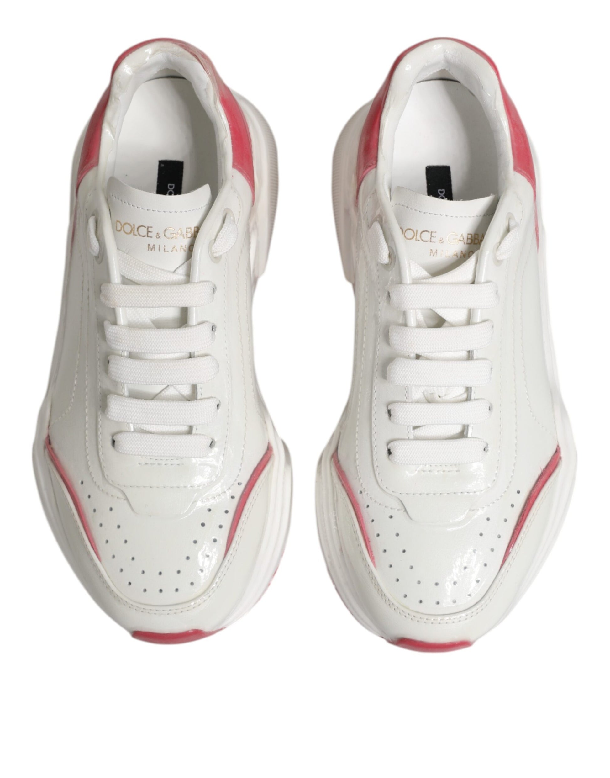 White Pink Daymaster Low Top Sneakers Shoes