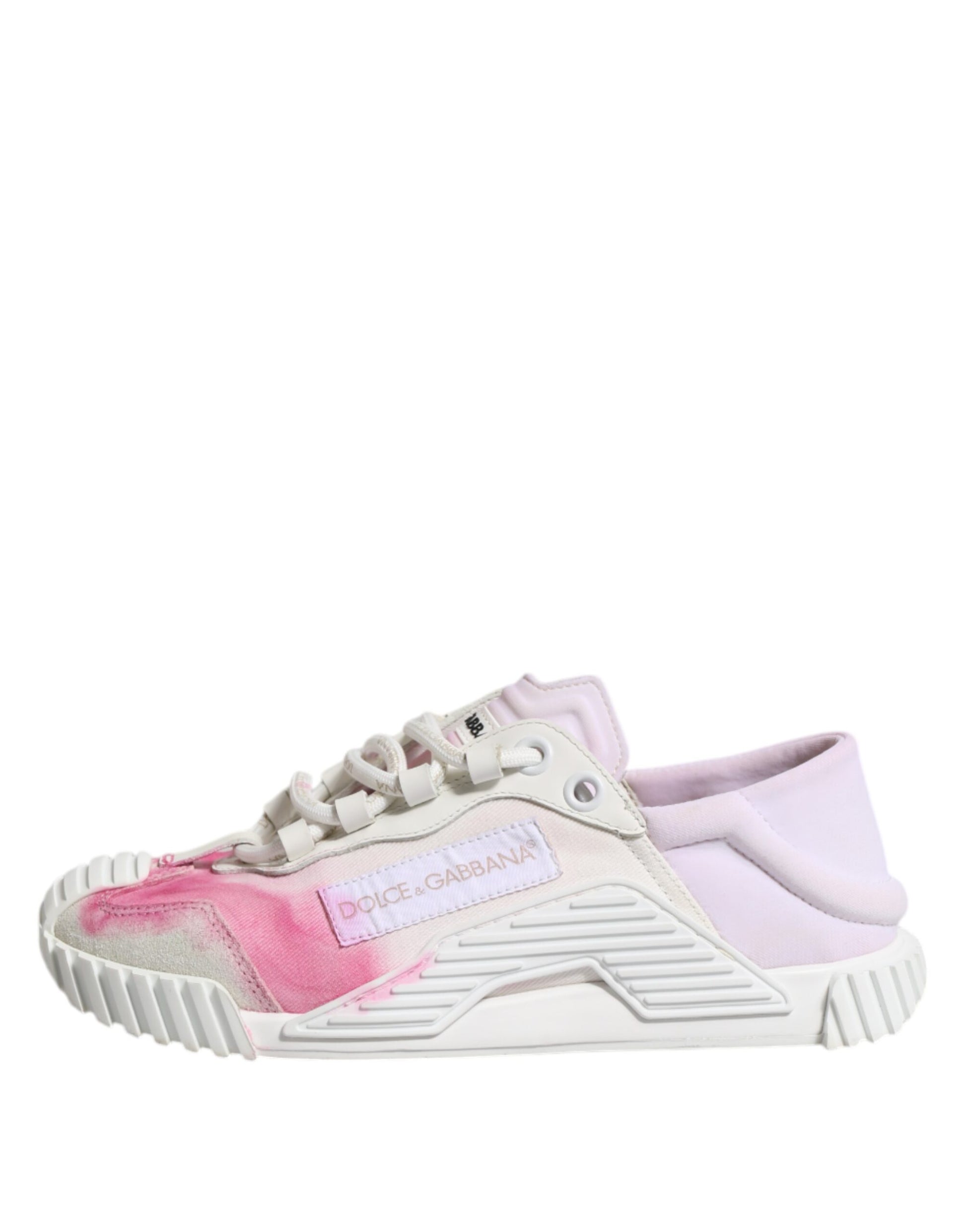 White NS1 Lace Up Low Top Sneakers Shoes