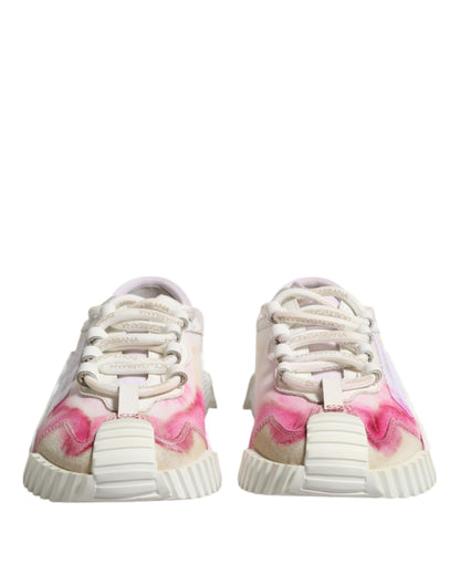 White NS1 Lace Up Low Top Sneakers Shoes