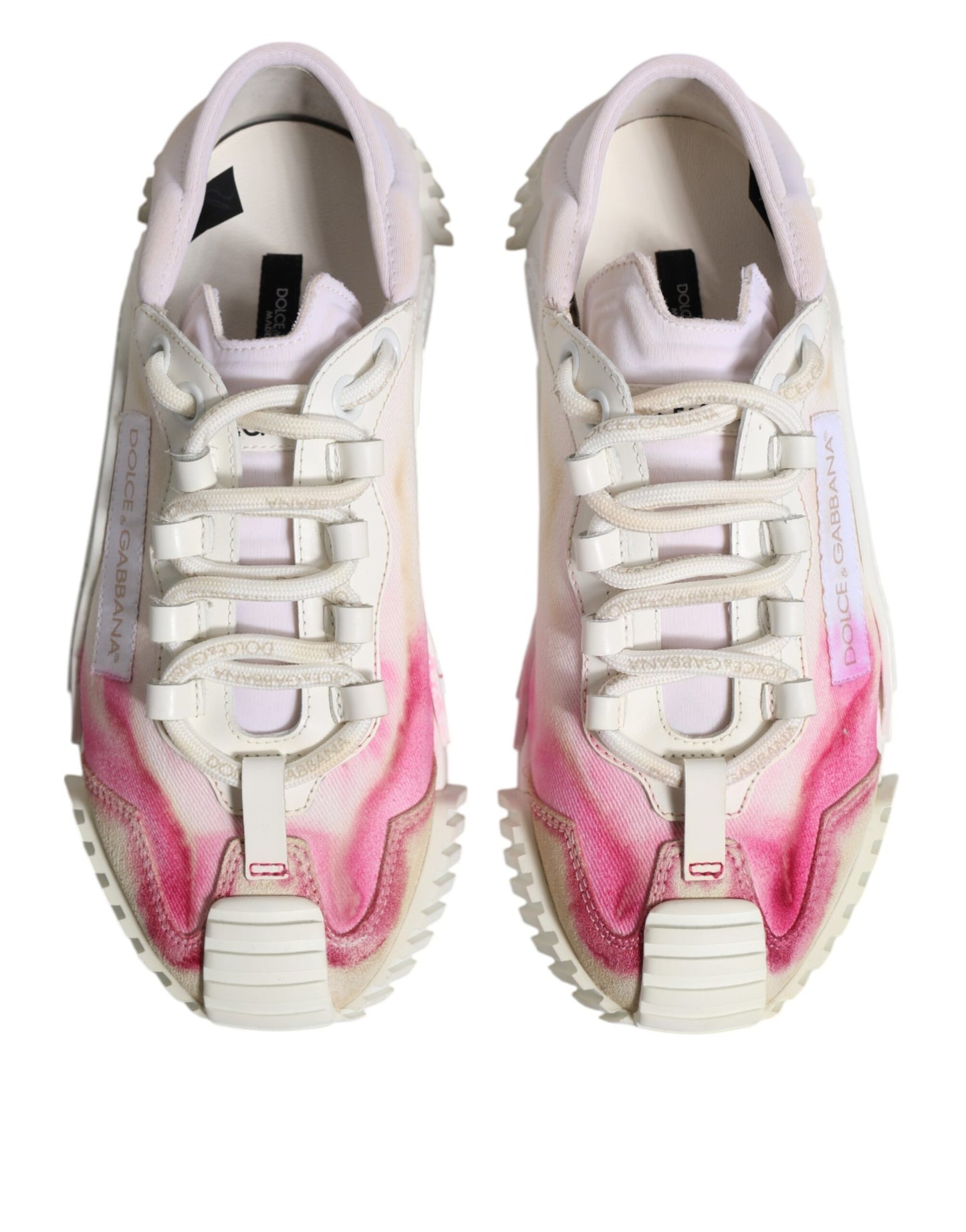 White NS1 Lace Up Low Top Sneakers Shoes