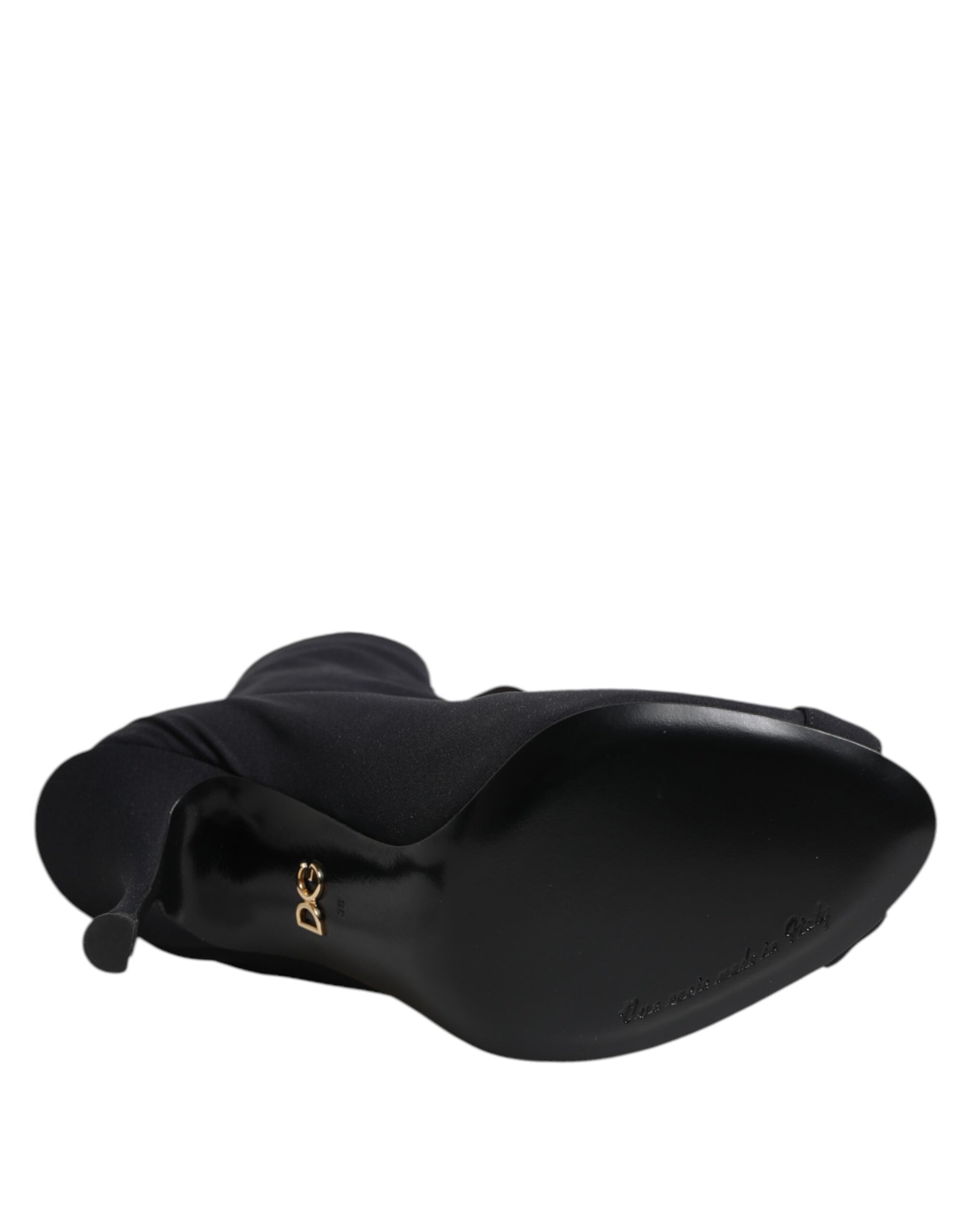 Black Stiletto Heels Lace Up Boots Shoes