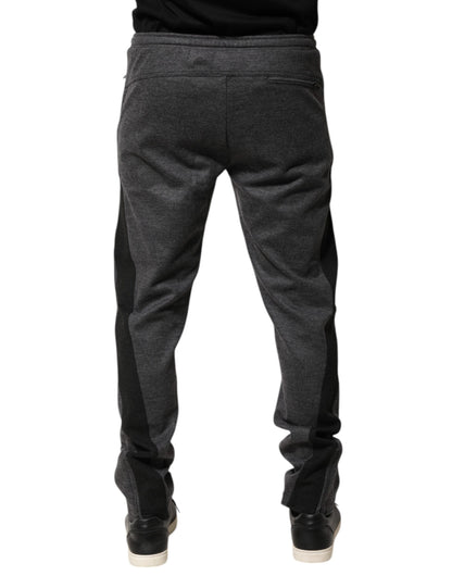 Gray Black Wool Blend Jogger Sweatpants  Pants