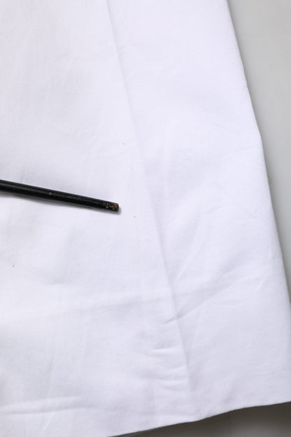 White Cotton Dress Slim Formal Trouser Pants