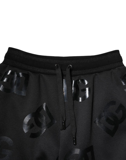 Black Logo Cotton Bermuda Sweatshorts Shorts