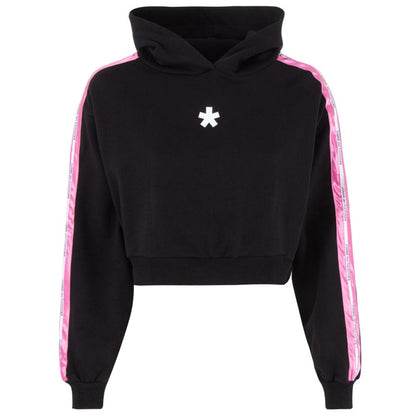 Black Cotton Women's Sweater Hoodie