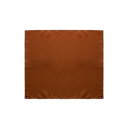 Brown Silk Pocket Square