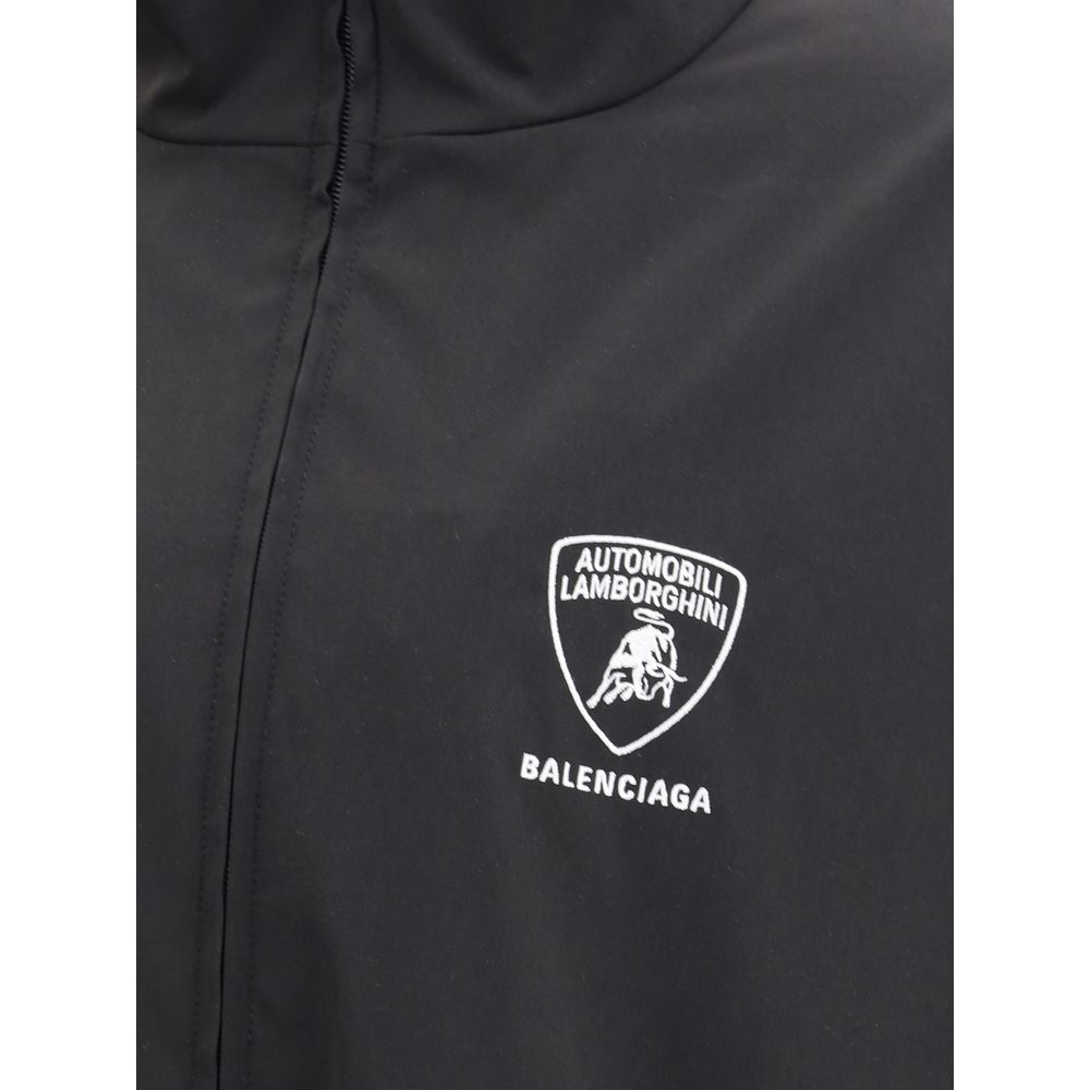 Black Polyester Shell Jacket