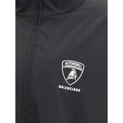Black Polyester Shell Jacket