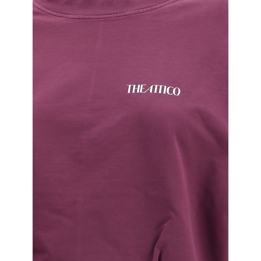 Purple Cotton Casual Dress