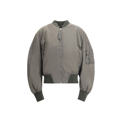 Green Polyester Bomber