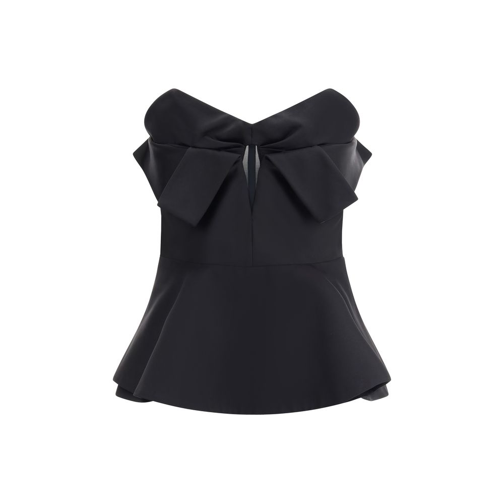 Black Polyester Top