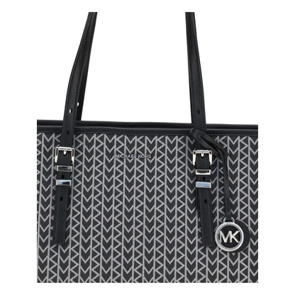 Black Polyester Shoulder Bag