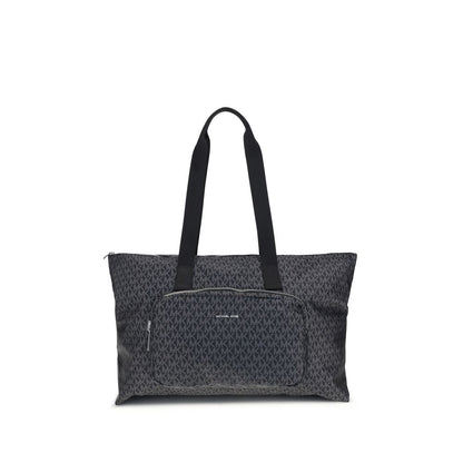 Black Polyester Shoulder Bag