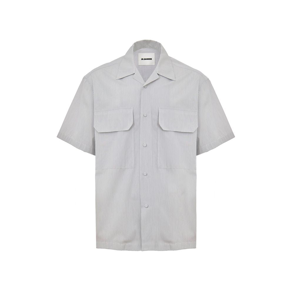 Blue Cotton Shortsleeve Shirt