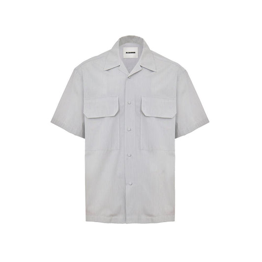 Blue Cotton Shortsleeve Shirt