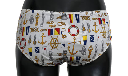 Chic Sailor Print Women Underwear