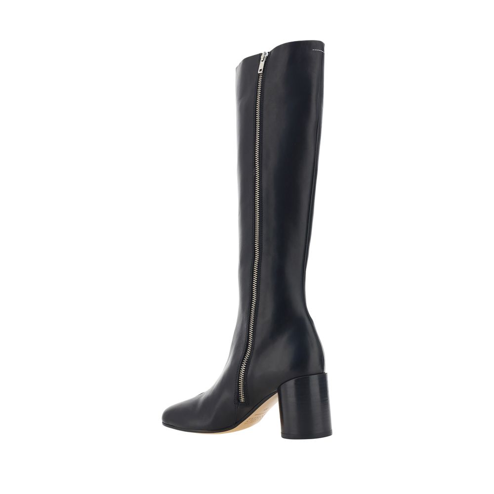 Black Calf Leather Bos Taurus Boots
