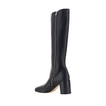 Black Calf Leather Bos Taurus Boots