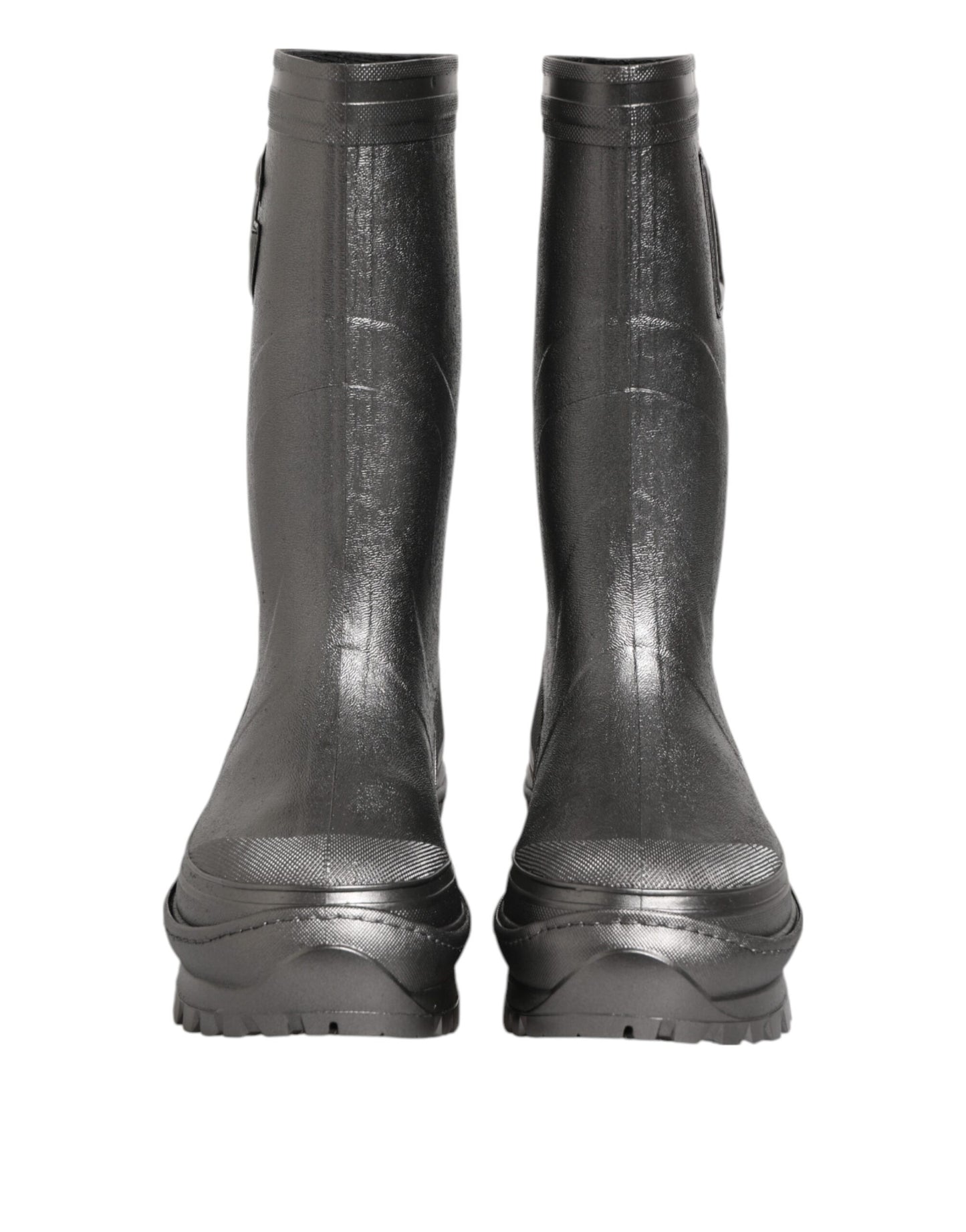 Black Argento Pull On Rain Boots Shoes