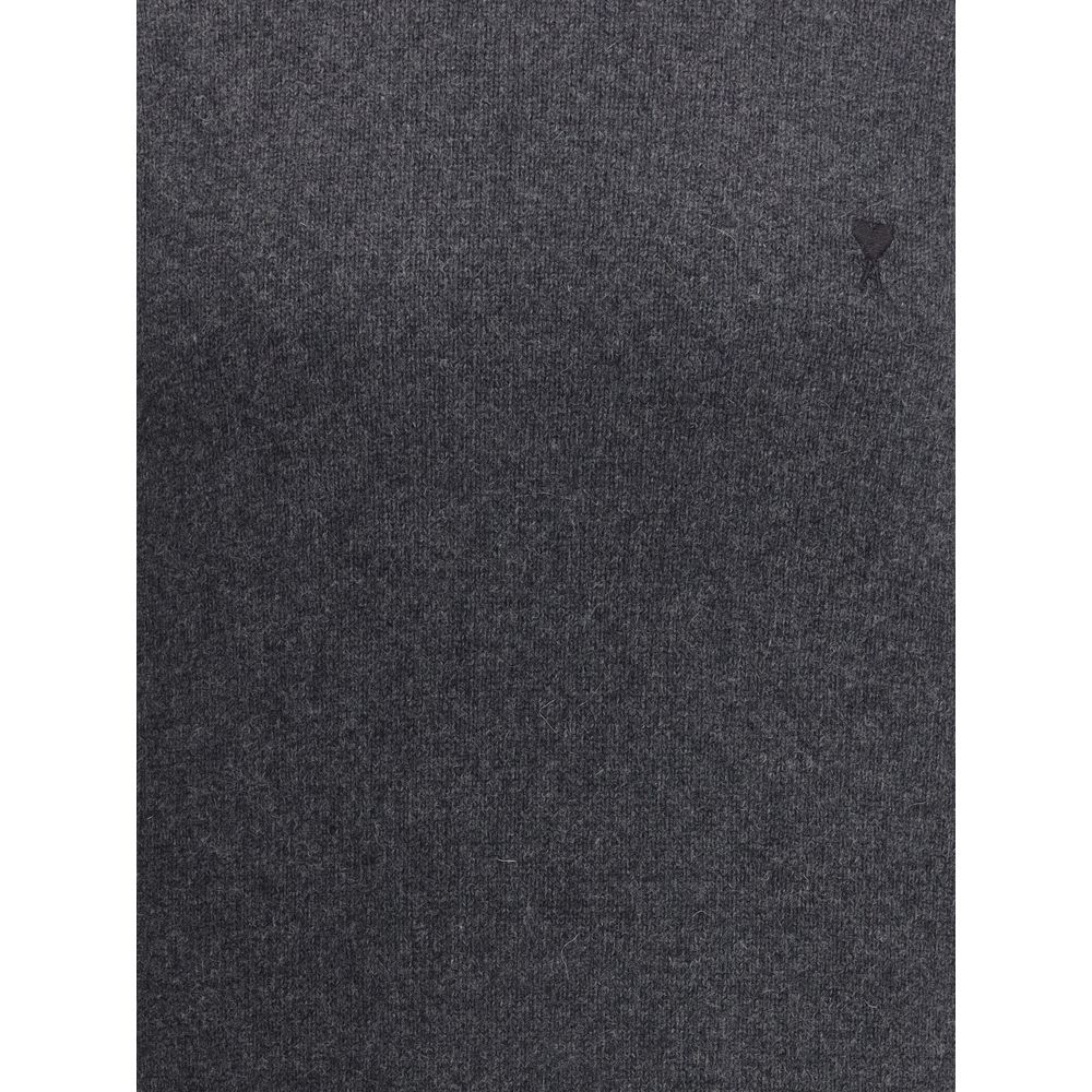 Gray Cashmere Turtleneck