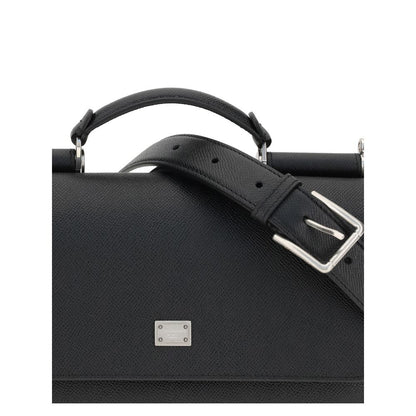 Black Calf Leather Bos Taurus Shoulder Bag