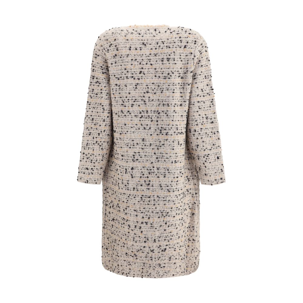 Multicolor Fleece Wool Coat