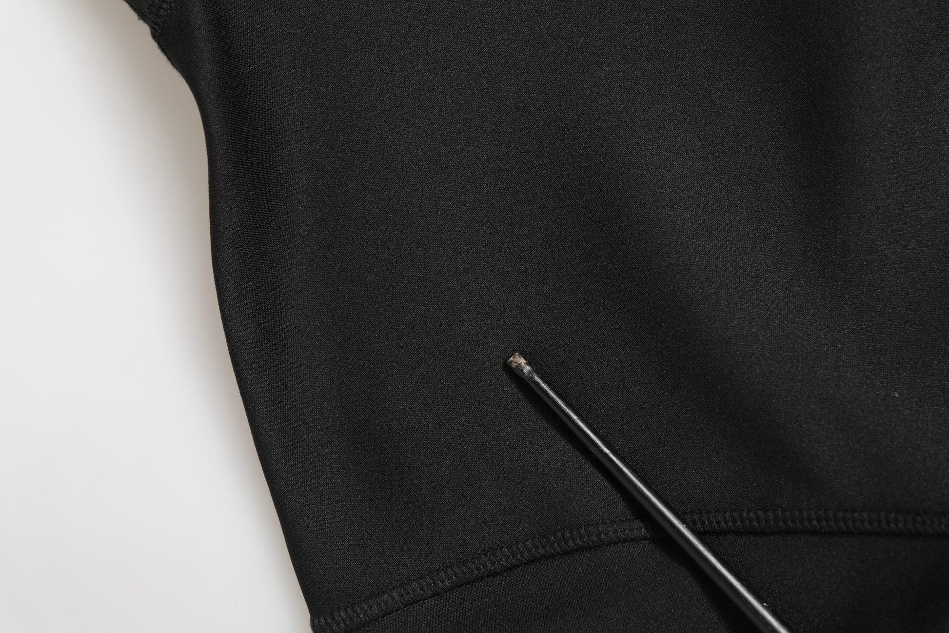 Black Polyester Turtleneck Pullover Sweater