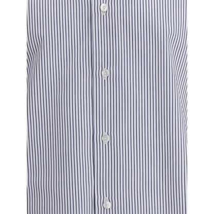 Blue Cotton Pattern Shirt