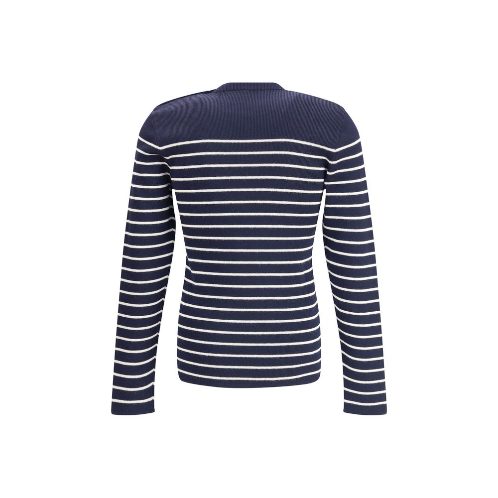 Blue Fleece Wool Sweatshirt