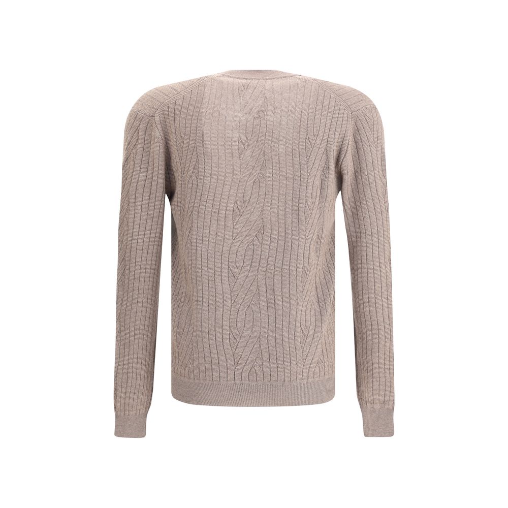 Brown Wool Cardigan